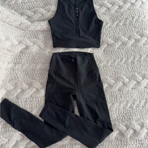 Abercrombie & Fitch Black Leggings Sleek Performance Fit
